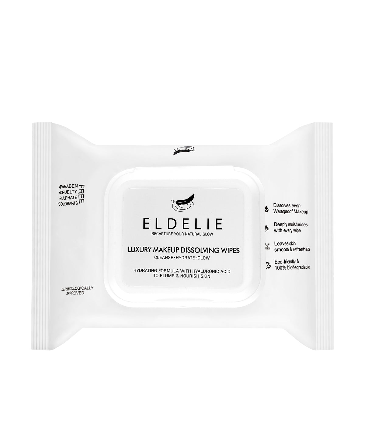 Eldelie Hyaluronic Acid Micellar Makeup Removal Wipes