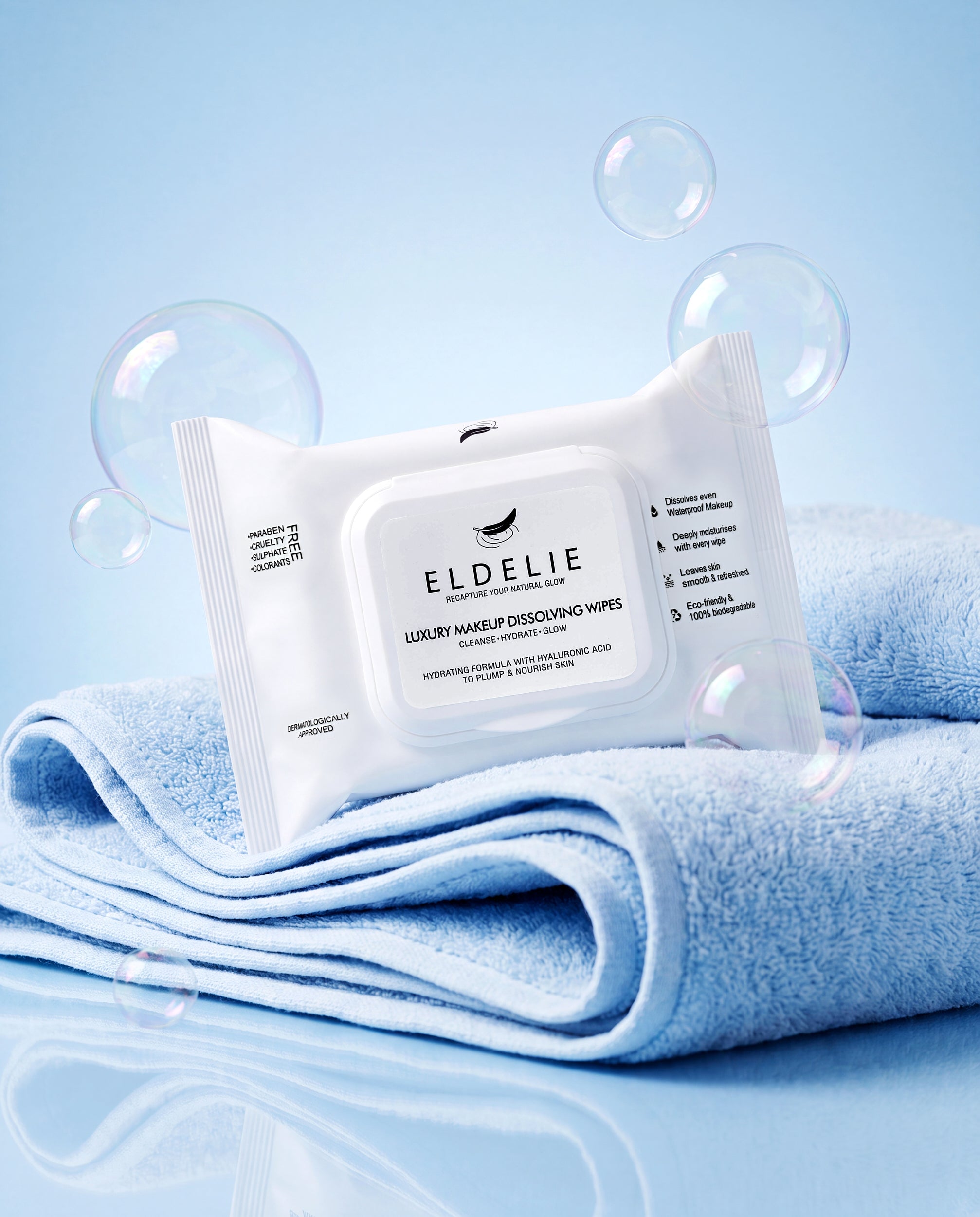 Eldelie Hyaluronic Acid Micellar Makeup Removal Wipes